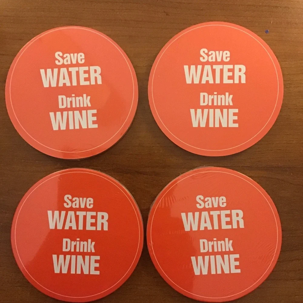 COASTERS DINNER PARTY WINE COASTERS NWT 16 COUNT